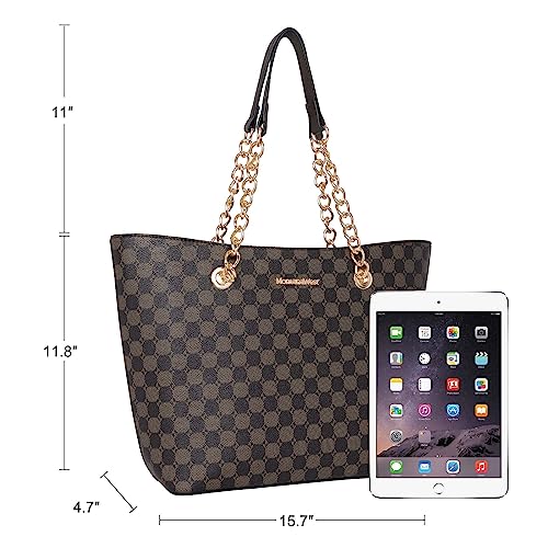 Montana West Large Tote Bag with Pockets