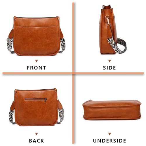 AUYOCO Vegan Leather Crossbody Handbags with Guitar Straps