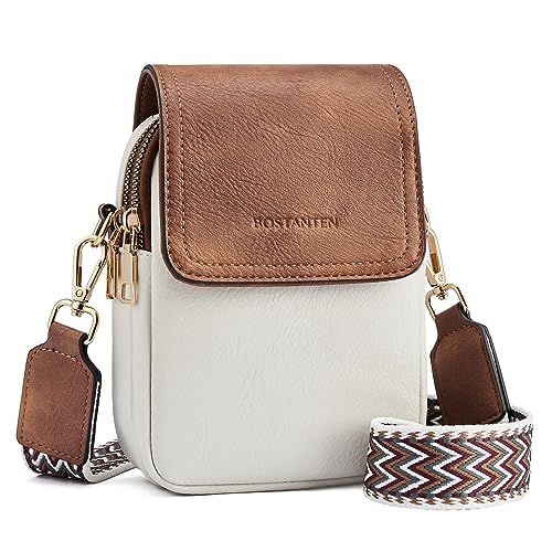 Women's Small Crossbody Leather Handbag with Adjustable Strap