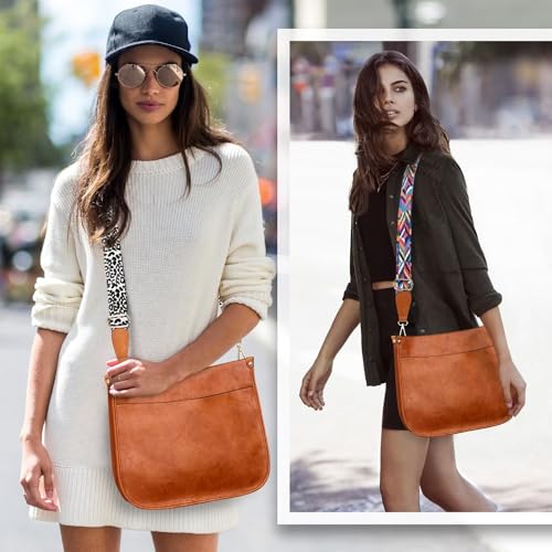 AUYOCO Vegan Leather Crossbody Handbags with Guitar Straps