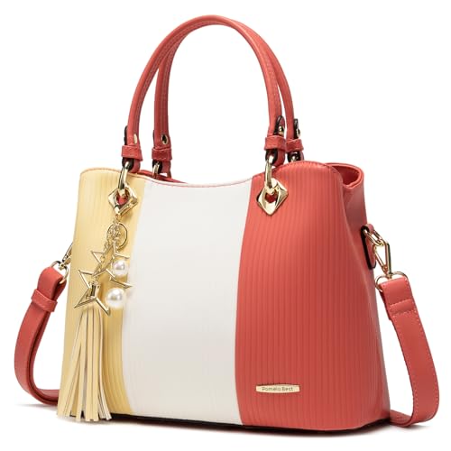 Stylish Women's Satchel Handbag with Pockets