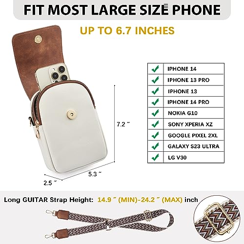 Women's Small Crossbody Leather Handbag with Adjustable Strap