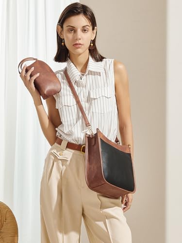 CLUCI Women's Vegan Leather Crossbody Hobo Handbag Set