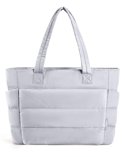 BAGSMART Lightweight Quilted Tote Bag for Women