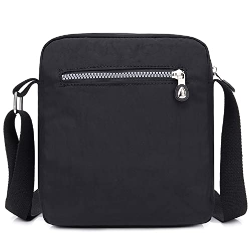 KARRESLY Black Nylon Casual Crossbody Shoulder Handbag