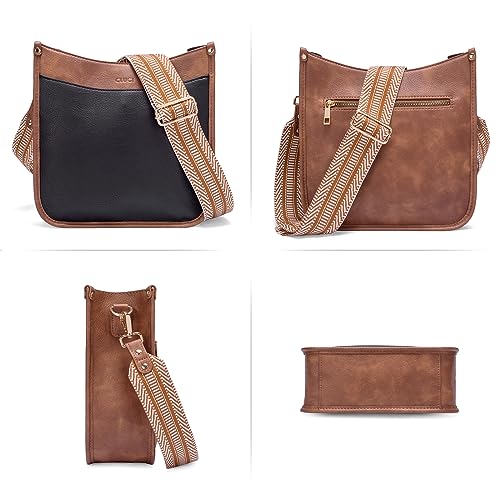 CLUCI Women's Vegan Leather Crossbody Hobo Handbag Set
