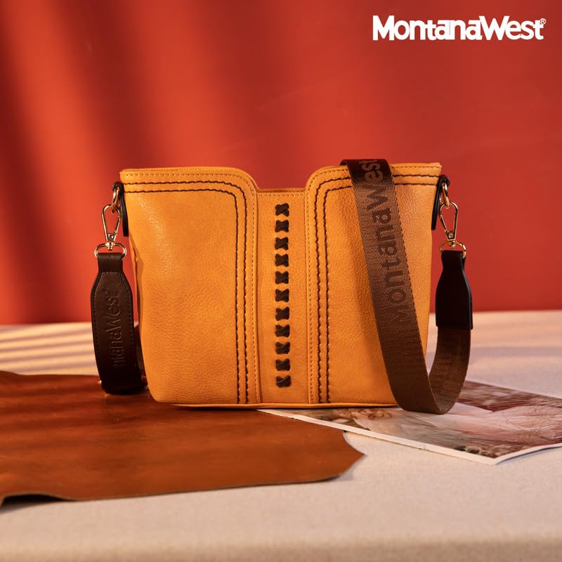 Montana West Women's Crossbody with Wide Guitar Strap