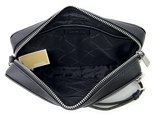 Michael Kors Jet Set Crossbody Bag in Black/Silver