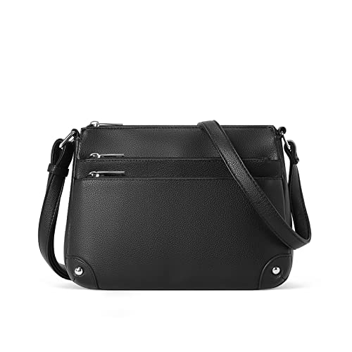 WESTBRONCO Black Crossbody Shoulder Handbag Satchel Purse