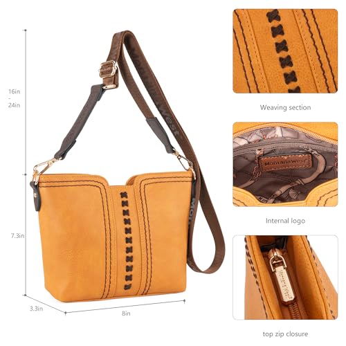 Montana West Women's Crossbody with Wide Guitar Strap