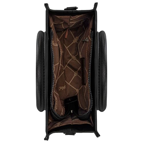 Black Wrangler Tote Bag for Women with Zipper