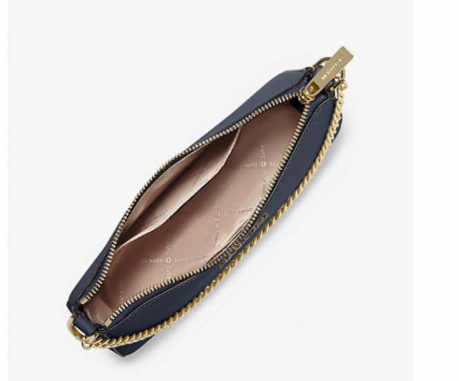 Michael Kors Navy Pouchette Crossbody Bag