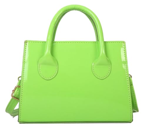 Shiny Green Patent Leather Mini Shoulder Bag