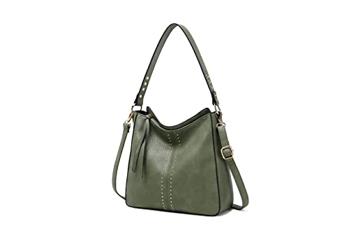 Montana West Designer Ladies Hobo Bag Green MWC-128-GN
