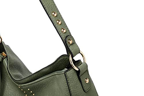 Montana West Designer Ladies Hobo Bag Green MWC-128-GN