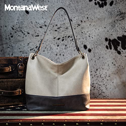 Montana West Large Leather Hobo Shoulder Bag Women