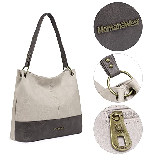 Montana West Large Leather Hobo Shoulder Bag Women