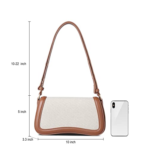 CLUCI Small Vegan Leather Shoulder Bag for Women