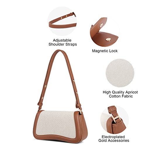 CLUCI Small Vegan Leather Shoulder Bag for Women