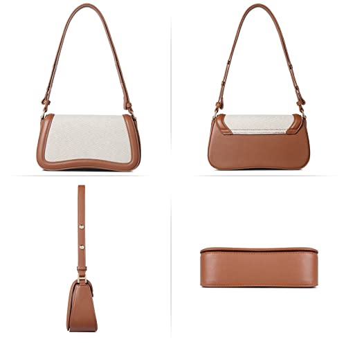 CLUCI Small Vegan Leather Shoulder Bag for Women
