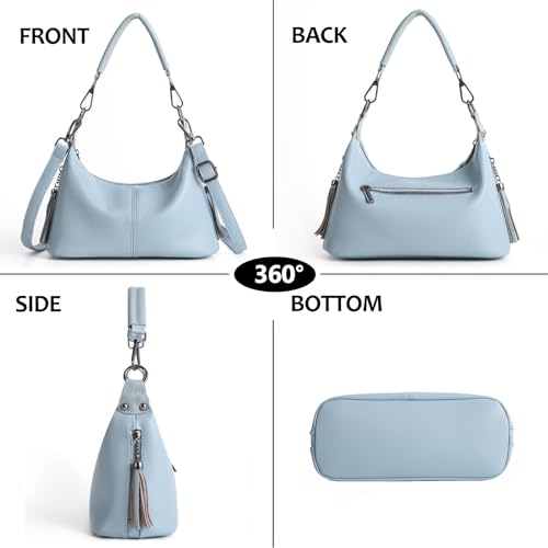 Blue VODIU Hobo Purse Women Crossbody Shoulder Bag