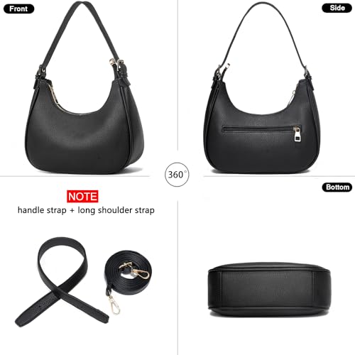 Small Crescent Shoulder Bags for Women Retro Clutch