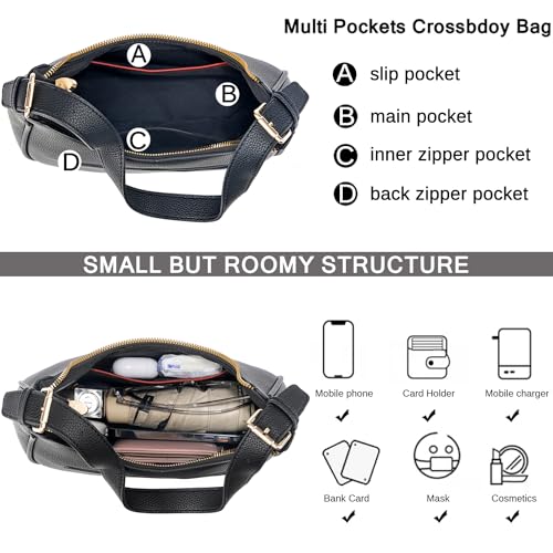 Small Crescent Shoulder Bags for Women Retro Clutch