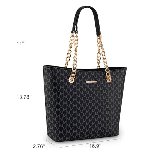 Montana West Tote Handbag with Multiple Pockets