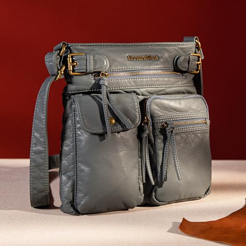 Montana West Leather Crossbody Bag for Women - MWC-A046-JEAN