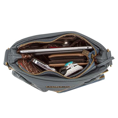 Montana West Leather Crossbody Bag for Women - MWC-A046-JEAN