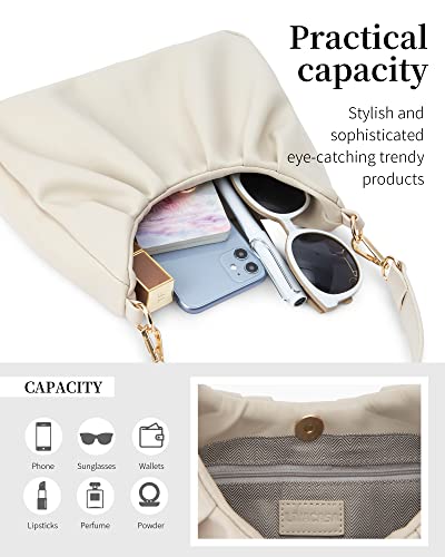 Women's Soft PU Leather Shoulder Bag with Pockets