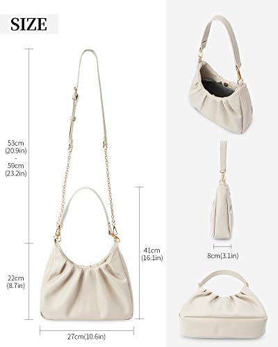 Women's Soft PU Leather Shoulder Bag with Pockets