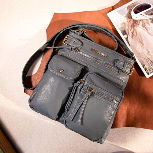 Montana West Leather Crossbody Bag for Women - MWC-A046-JEAN