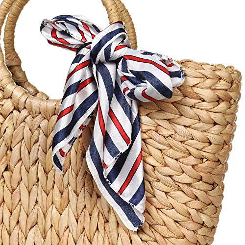 Women's Summer Rattan Hand-woven Top-handle Beach Tote Bag
