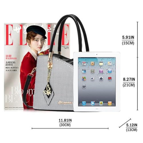 SiMYEER Top Handle Satchel Shoulder Bag for Ladies