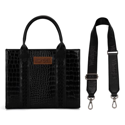 Stylish Wrangler Tote Bag with Top Handle Strap