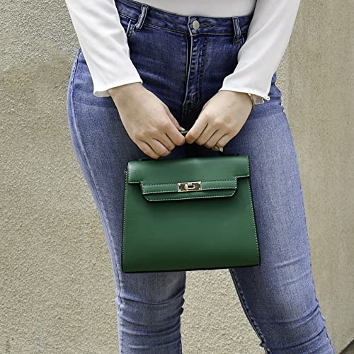 EVVE Women's Pebbled Leather Top Handle Satchel