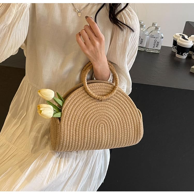Women's Straw Beach Tote Bag - Perfect for Summer