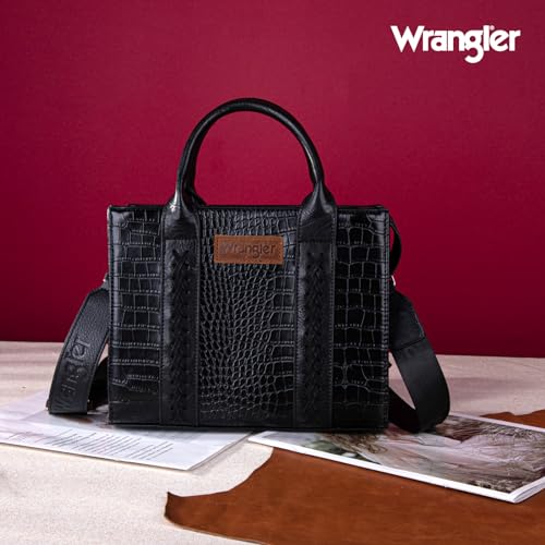 Stylish Wrangler Tote Bag with Top Handle Strap