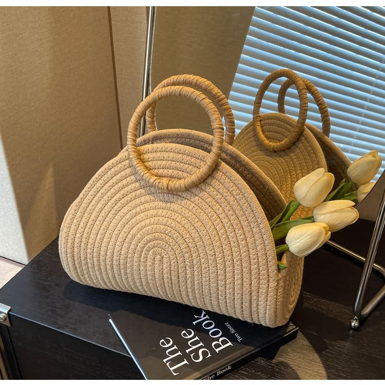Women's Straw Beach Tote Bag - Perfect for Summer