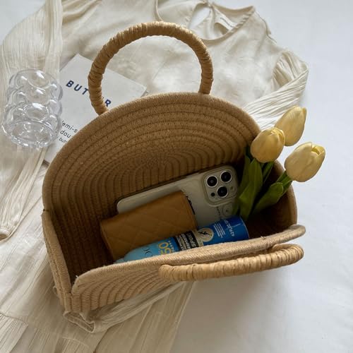 Women's Straw Beach Tote Bag - Perfect for Summer