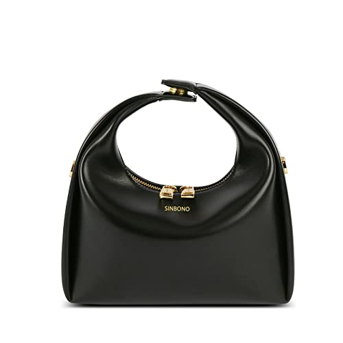 SINBONO Vienna Women's Black Vegan Leather Shoulder Crossbody