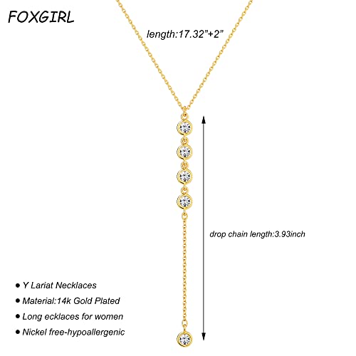 Gold Y Necklace Set for Modern Women Jewelry Trend
