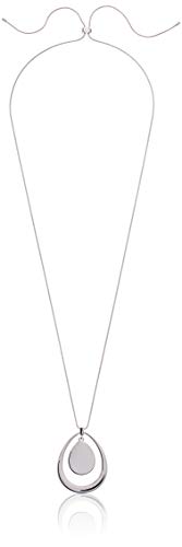 Silver adjustable pendant necklace by Nine West, 40