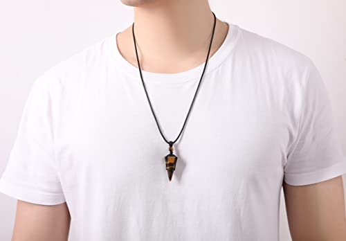 Tiger Eye Healing Crystal Stone Adjustable Necklace