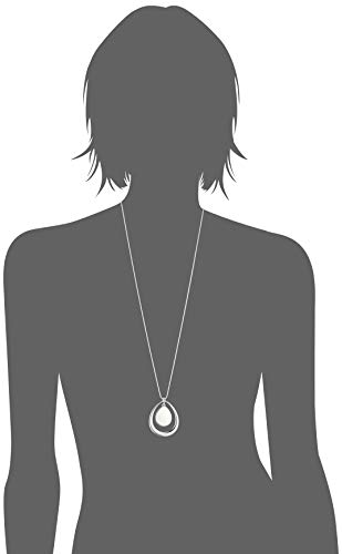Silver adjustable pendant necklace by Nine West, 40