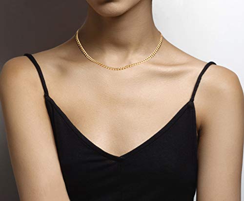 Miabella 18K Gold Over Sterling Silver Diamond-Cut Necklace