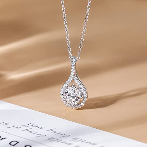 925 Sterling Silver Cubic Zirconia Pendant Necklace