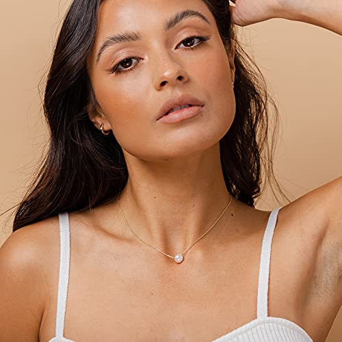 PAVOI Pearl Pendant Necklace - Yellow Gold Plated