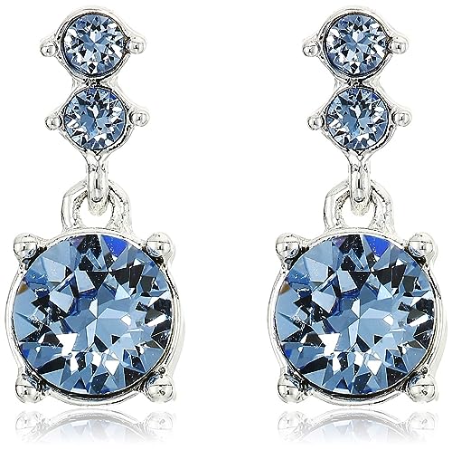 Nine West Silver and Blue Necklace/Earrings Set
